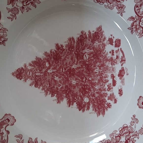 Johnson Brothers Old Britain Castles Pink Dinner Plate with Tree. | 10.5" - Picture 5 of 7